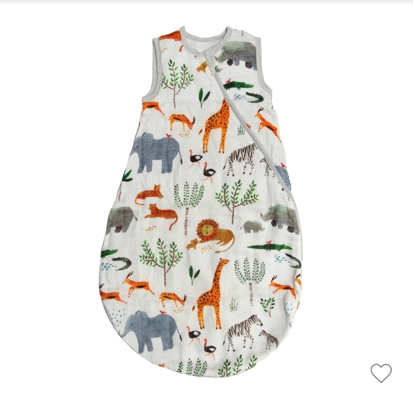 Loulou Lollipop Muslin Sleep Sack Wearable Blanket - Safari Jungle - Picture 1 of 5